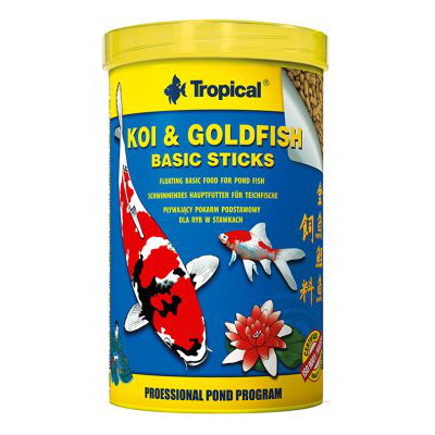 Tropical Koi & Goldfish Basic Sticks 1000ml